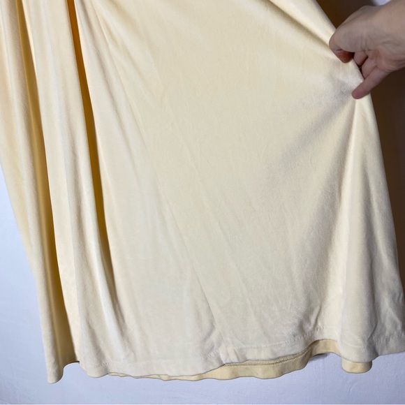 Vintage Conrad Elegant Cream Velvety Nightgown Housecoat Robe L - Picture 10 of 16